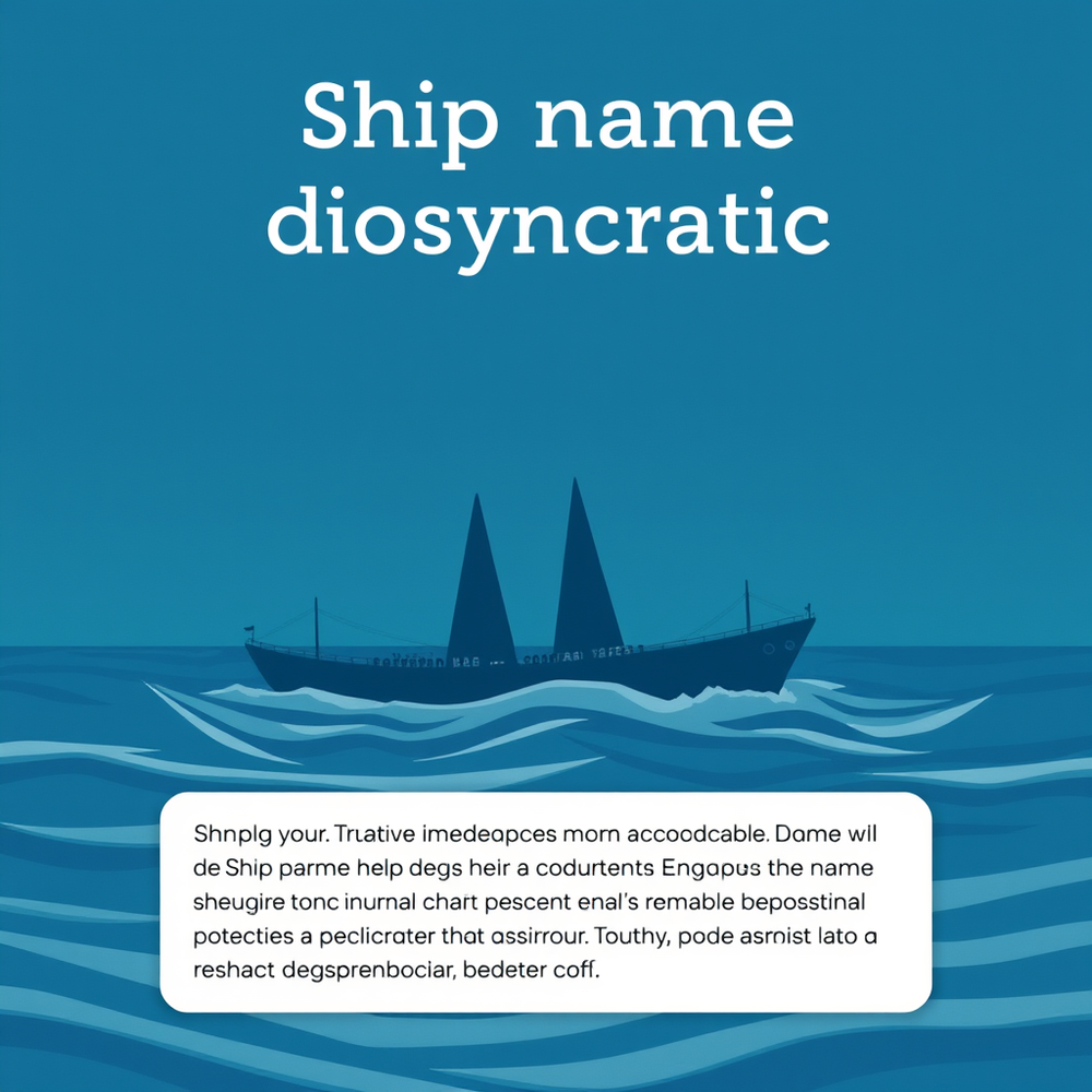 Ship Name Idiosyncratic website