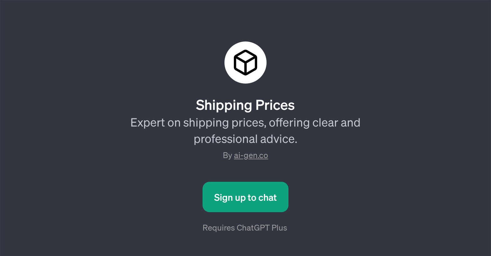 Shipping Prices website