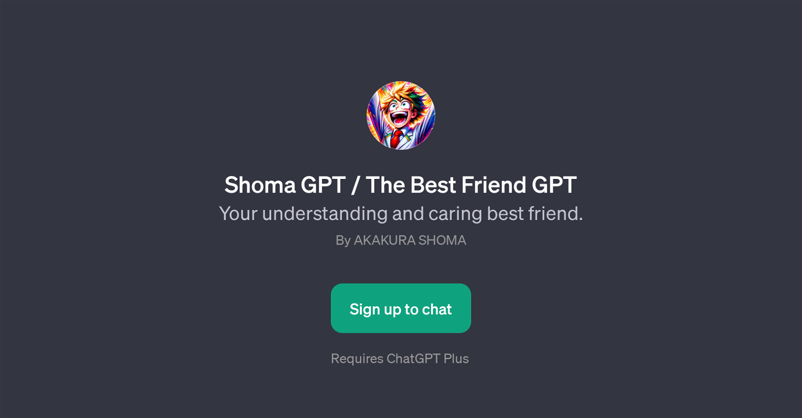 Shoma GPT / The Best Friend GPT website
