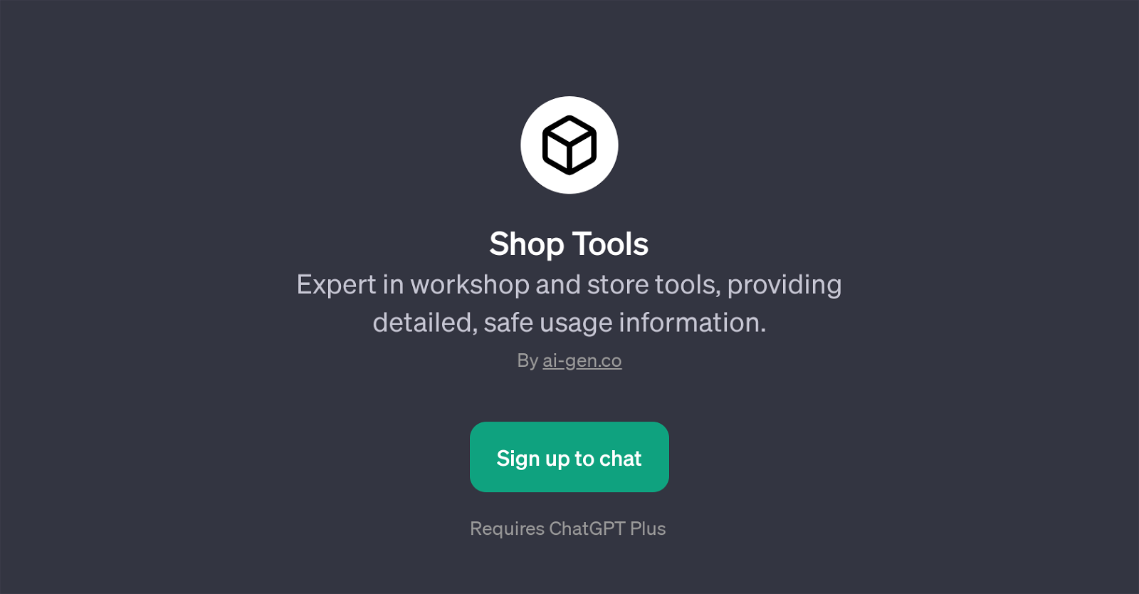 Shop Tools website