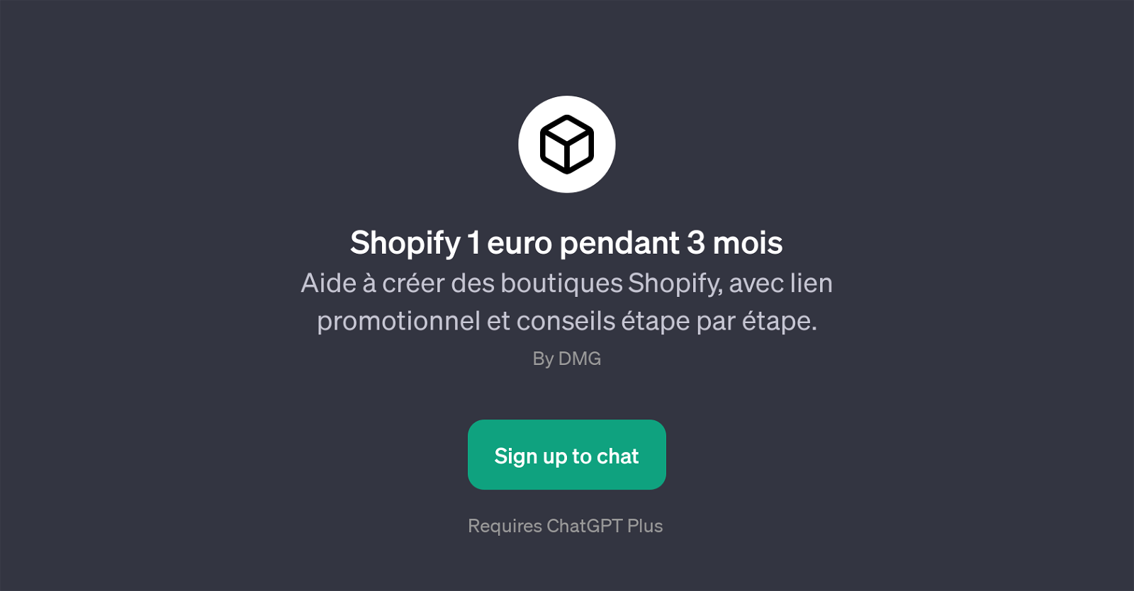 Shopify 1 euro pendant 3 mois website