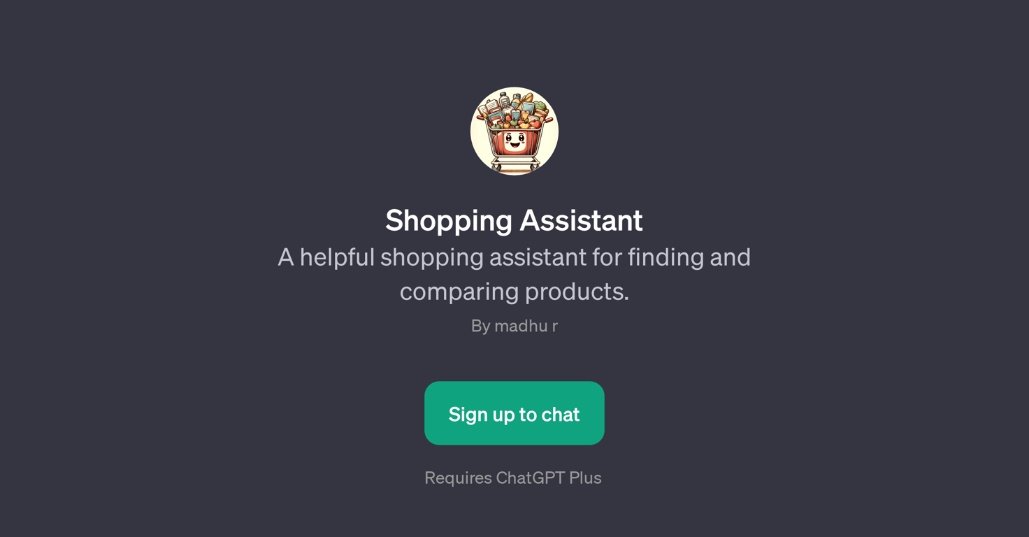 Shopping Assistant website