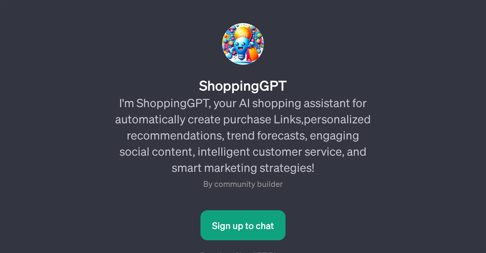 ShoppingGPT website