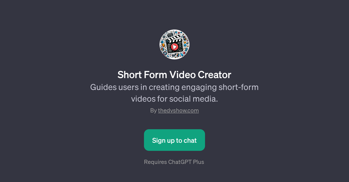 Short Form Video Creator website