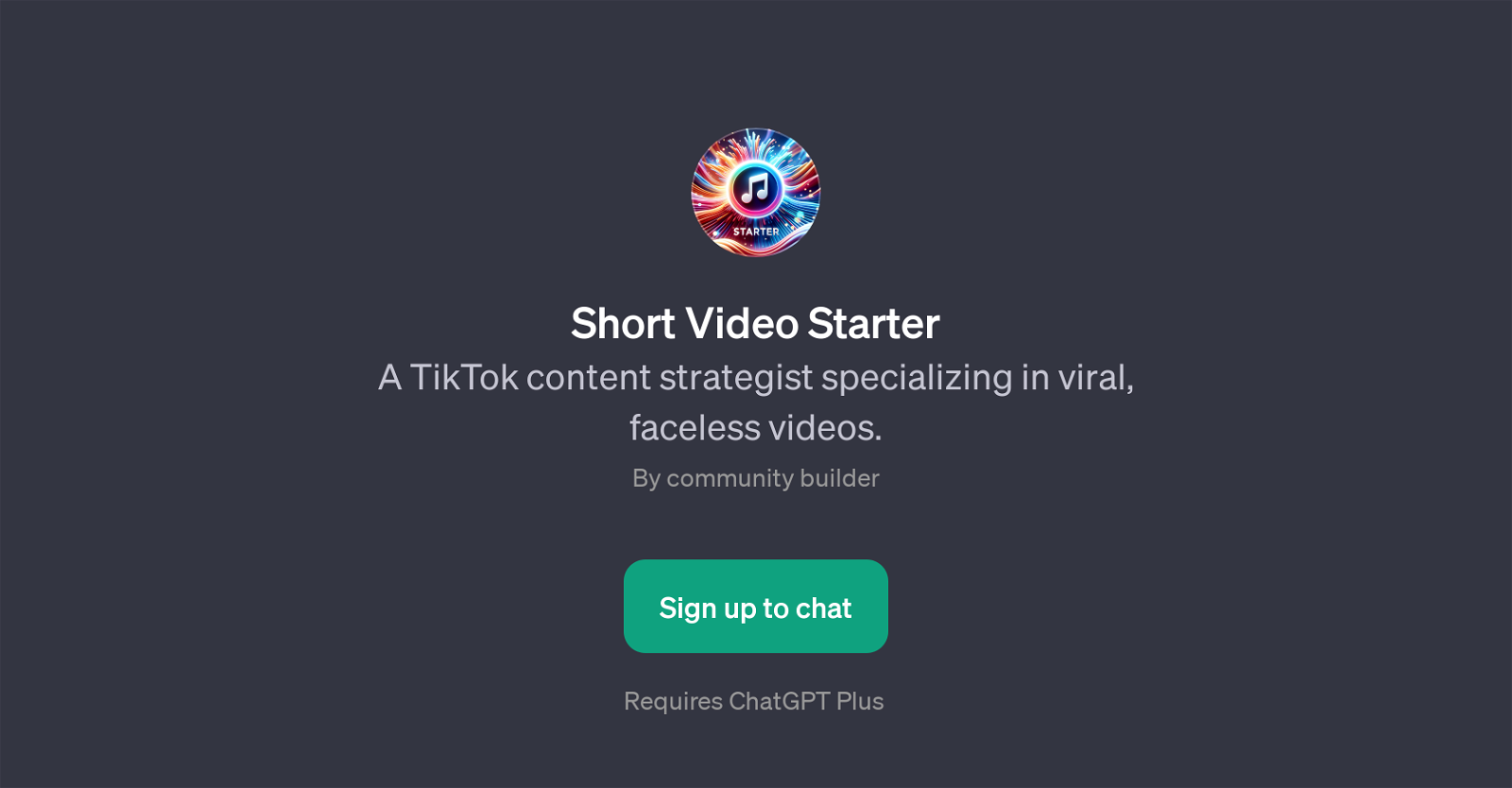 Short Video Starter website