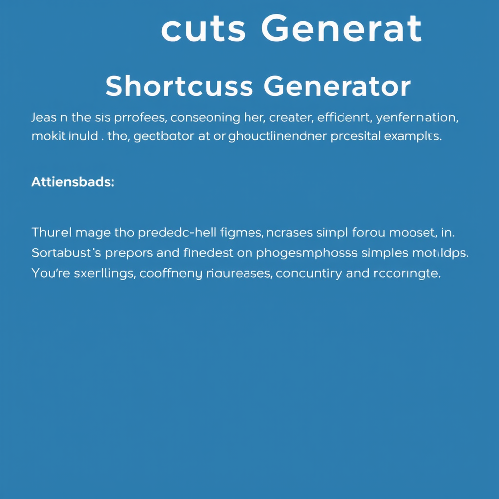 Shortcuts Generator website