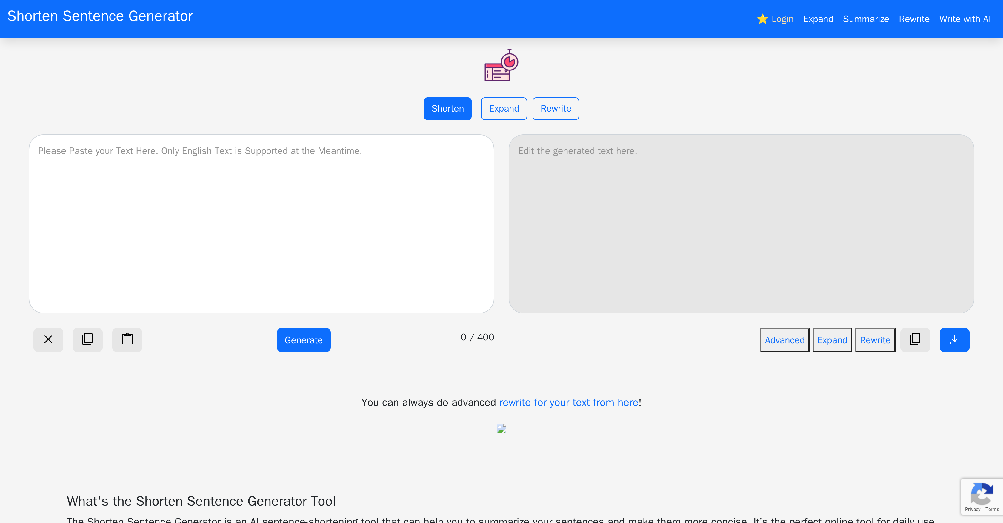Shorten Sentence Generator And 2 Other AI Alternatives For Text ...