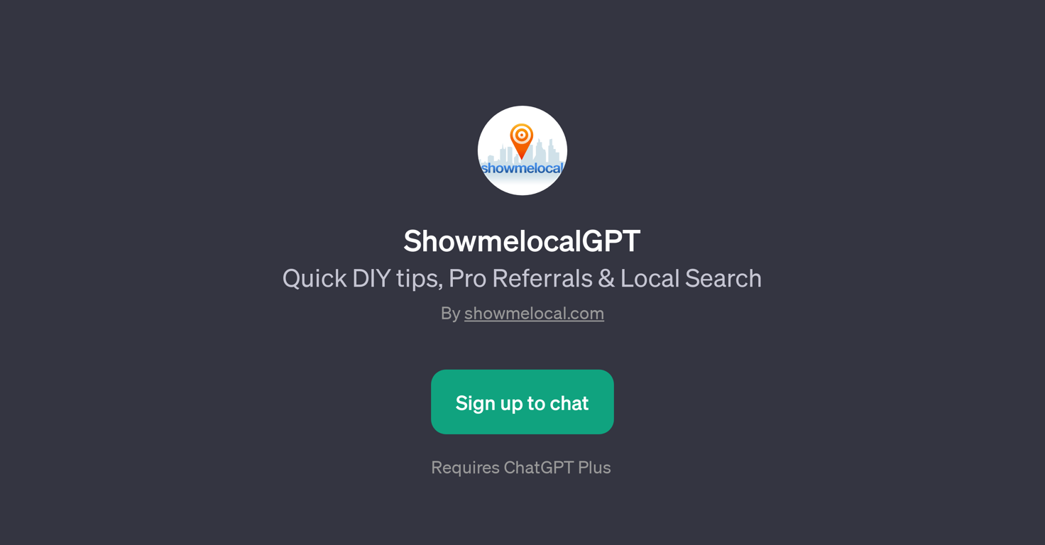 ShowmelocalGPT website