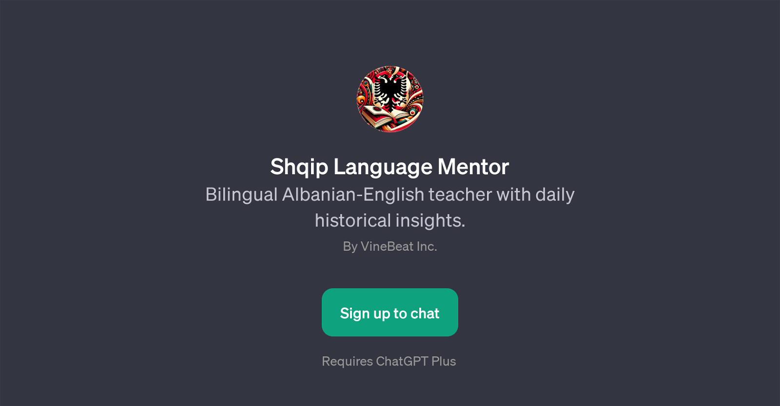 Shqip Language Mentor website
