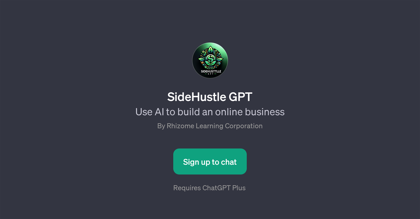 SideHustle GPT website