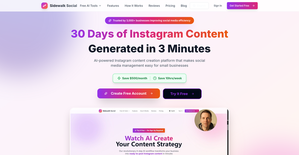 Sidewalk Social website