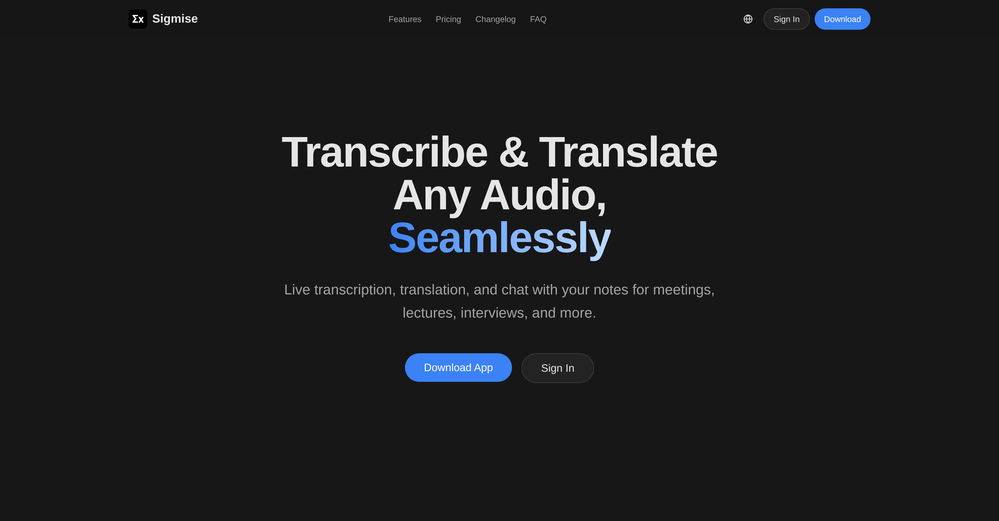 Sigmise website
