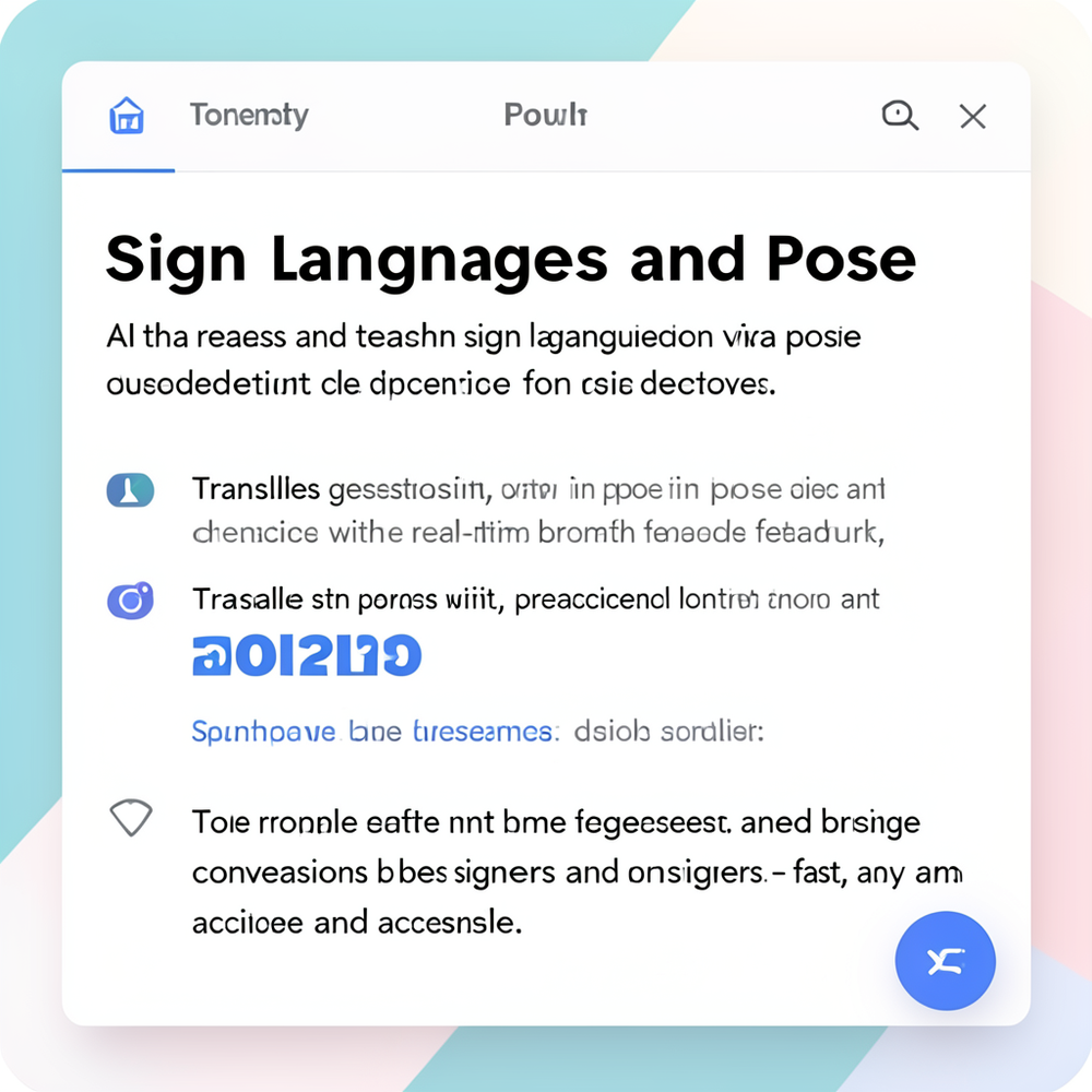Sign languages and Pose. website