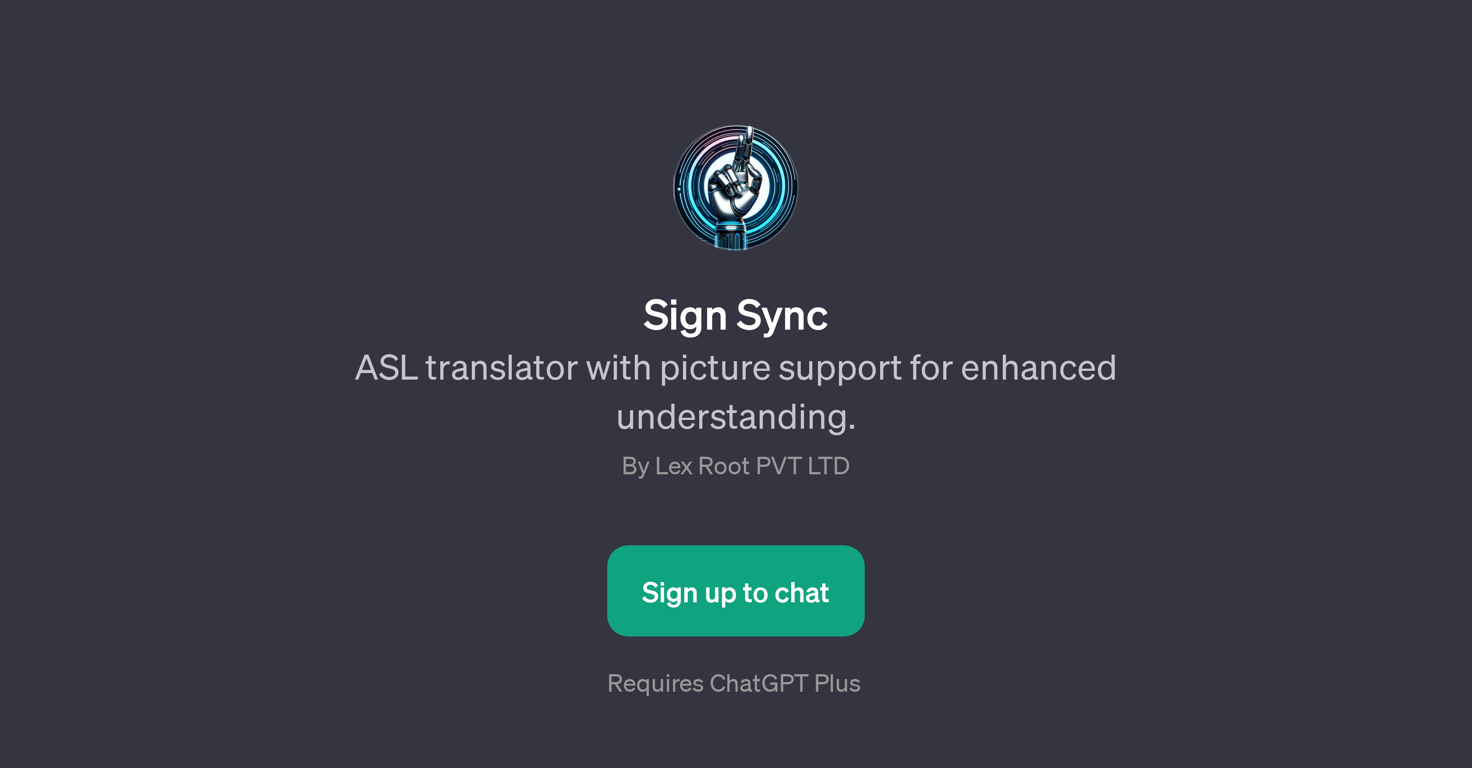 Sign Sync website