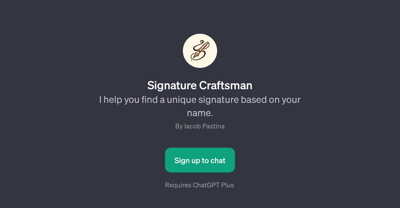 Signature Craftsman website