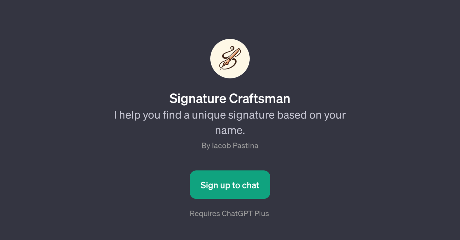 Signature Craftsman website