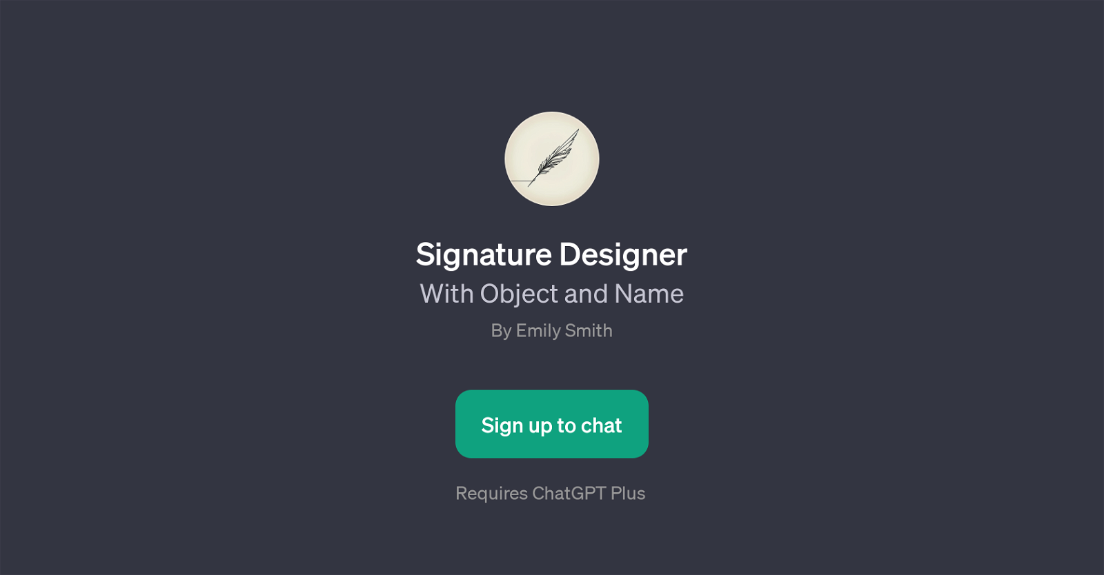 Signature Designer website