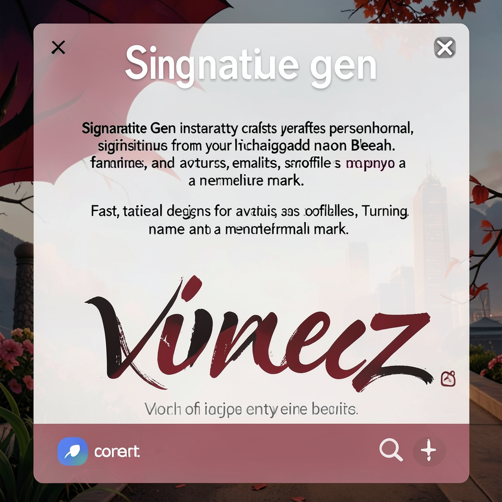Signature gen website