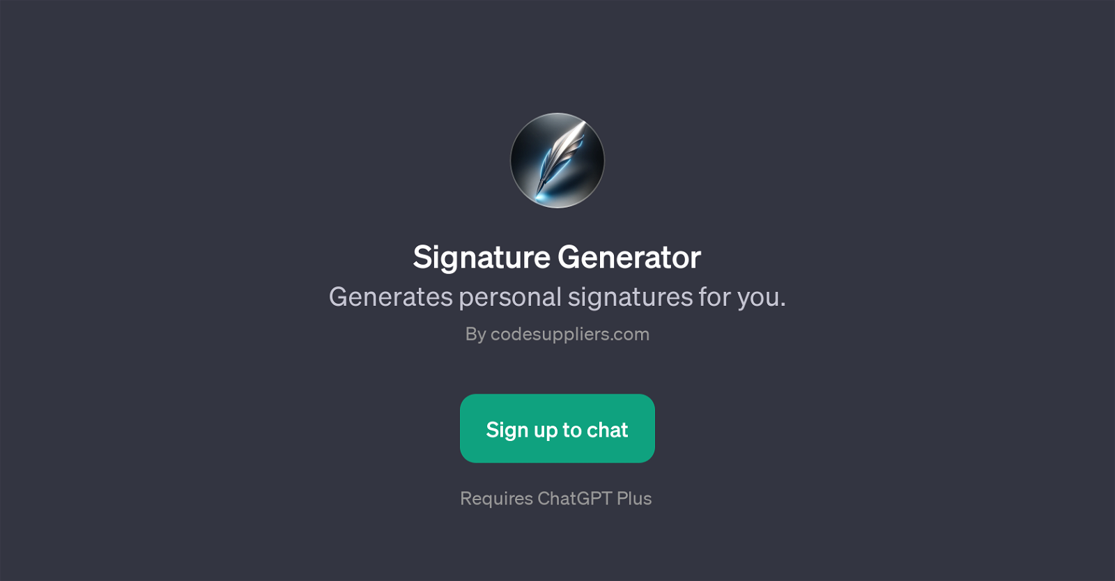 Signature Generator website