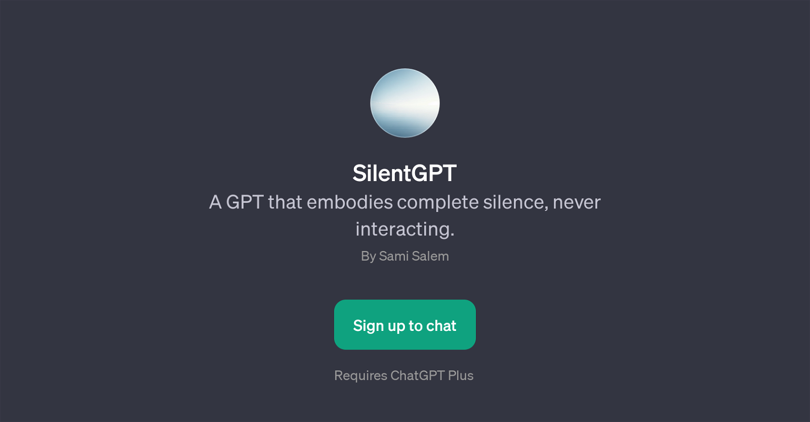 SilentGPT website
