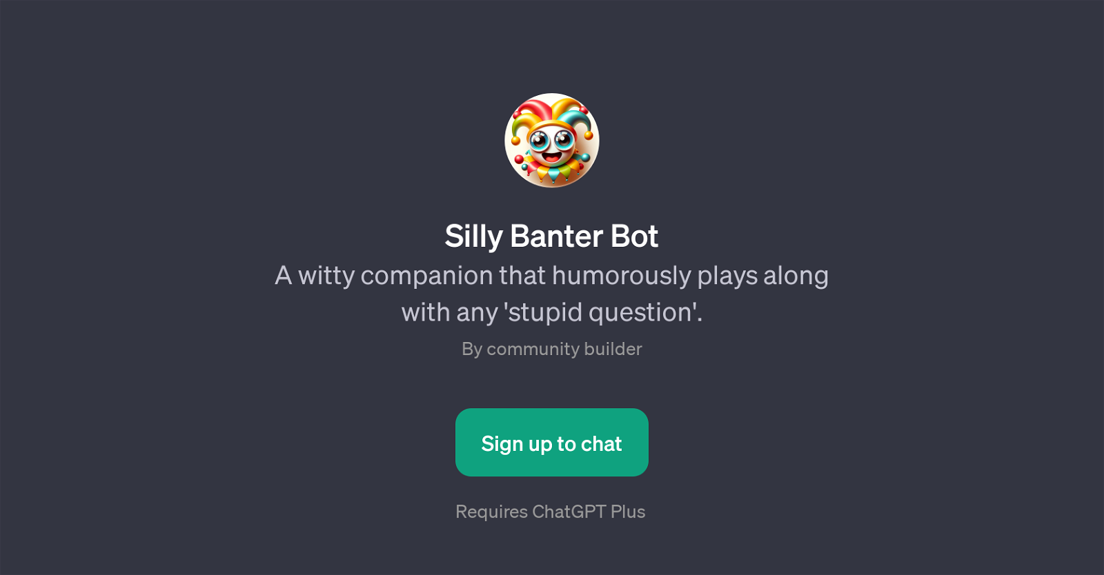 Silly Banter Bot website