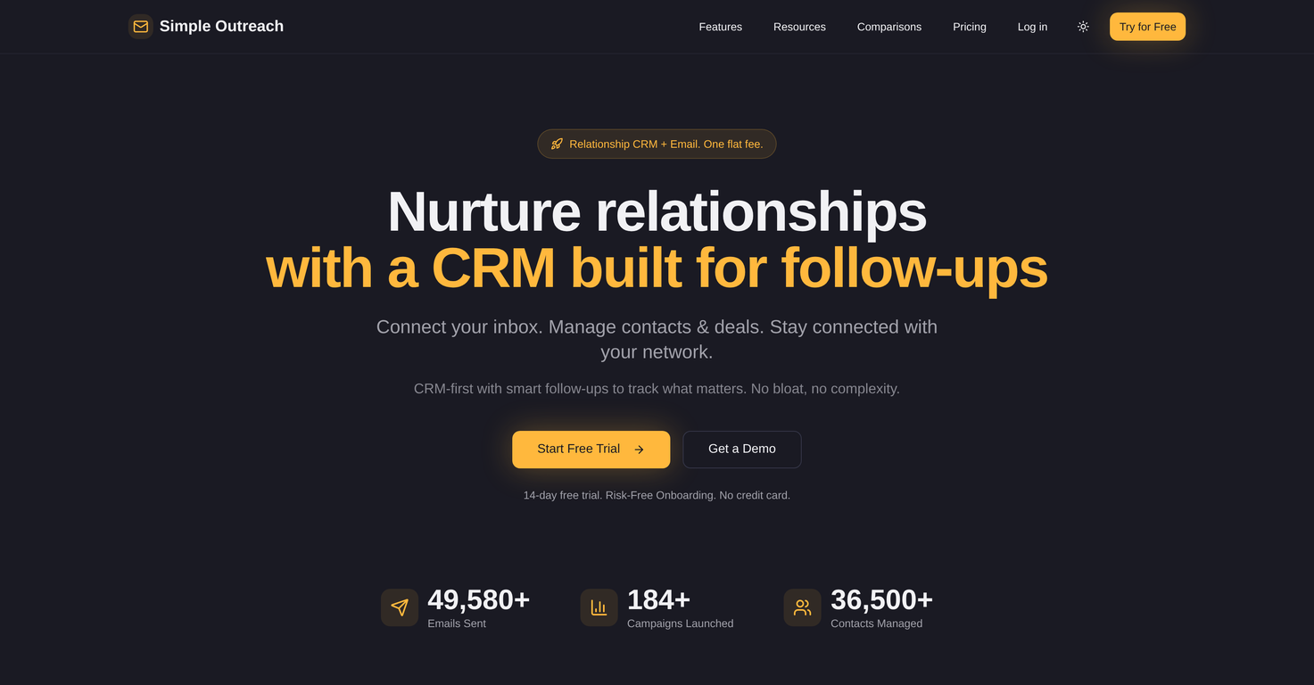 SimpleOutreach.in website