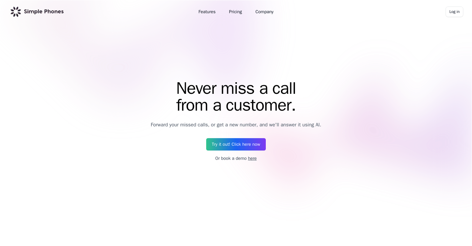 Simple Phones website
