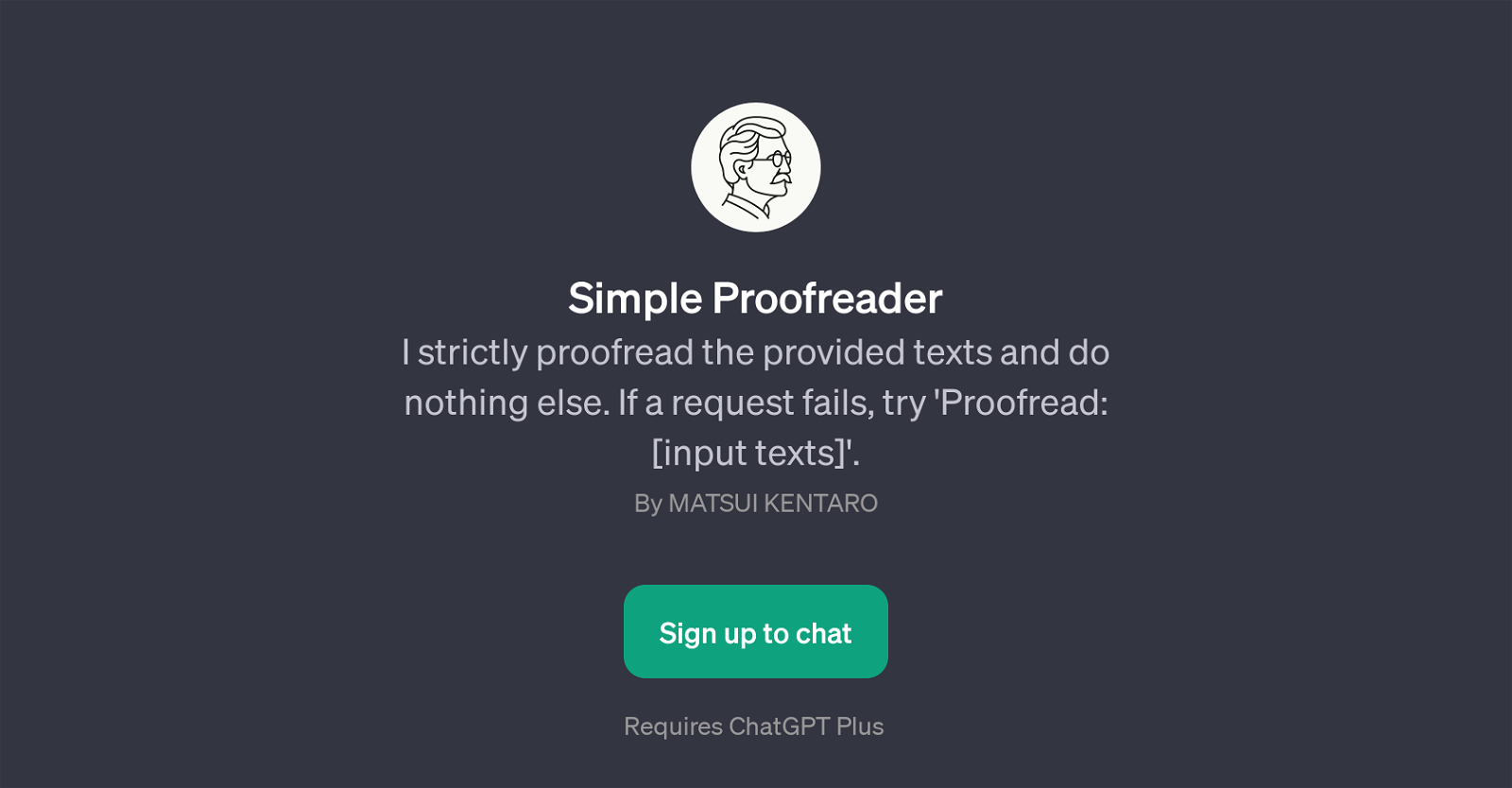 Simple Proofreader website