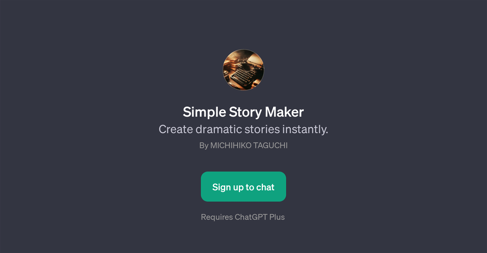 Simple Story Maker website