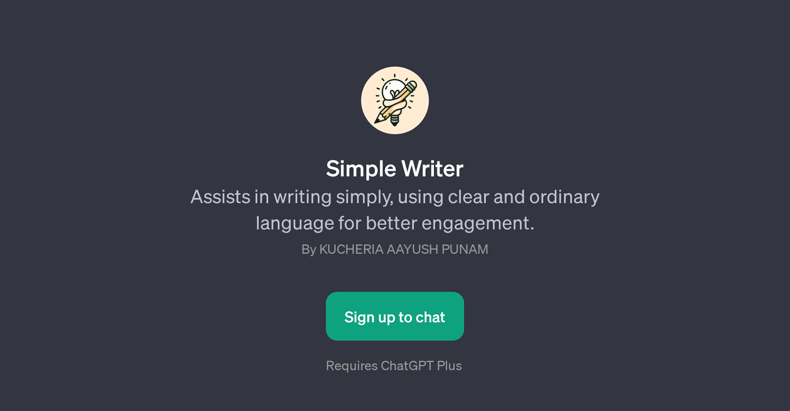 Simple Writer website