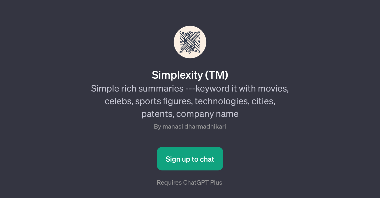 Simplexity (TM) website