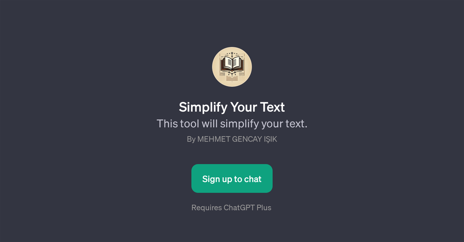 Simplify Your Text website