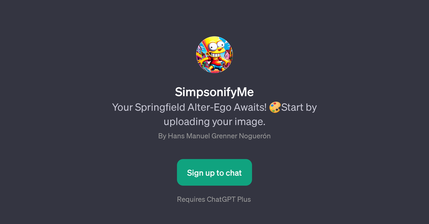 SimpsonifyMe website