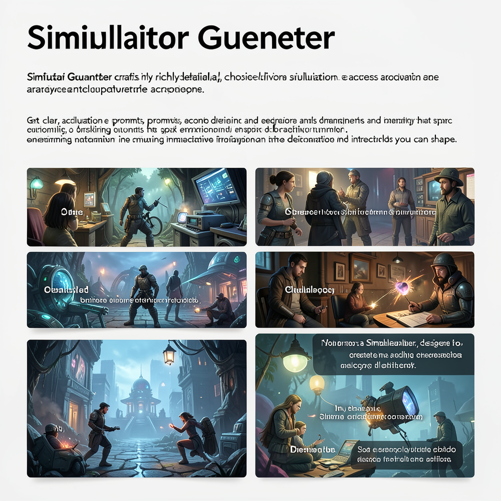 Simulator Generator website