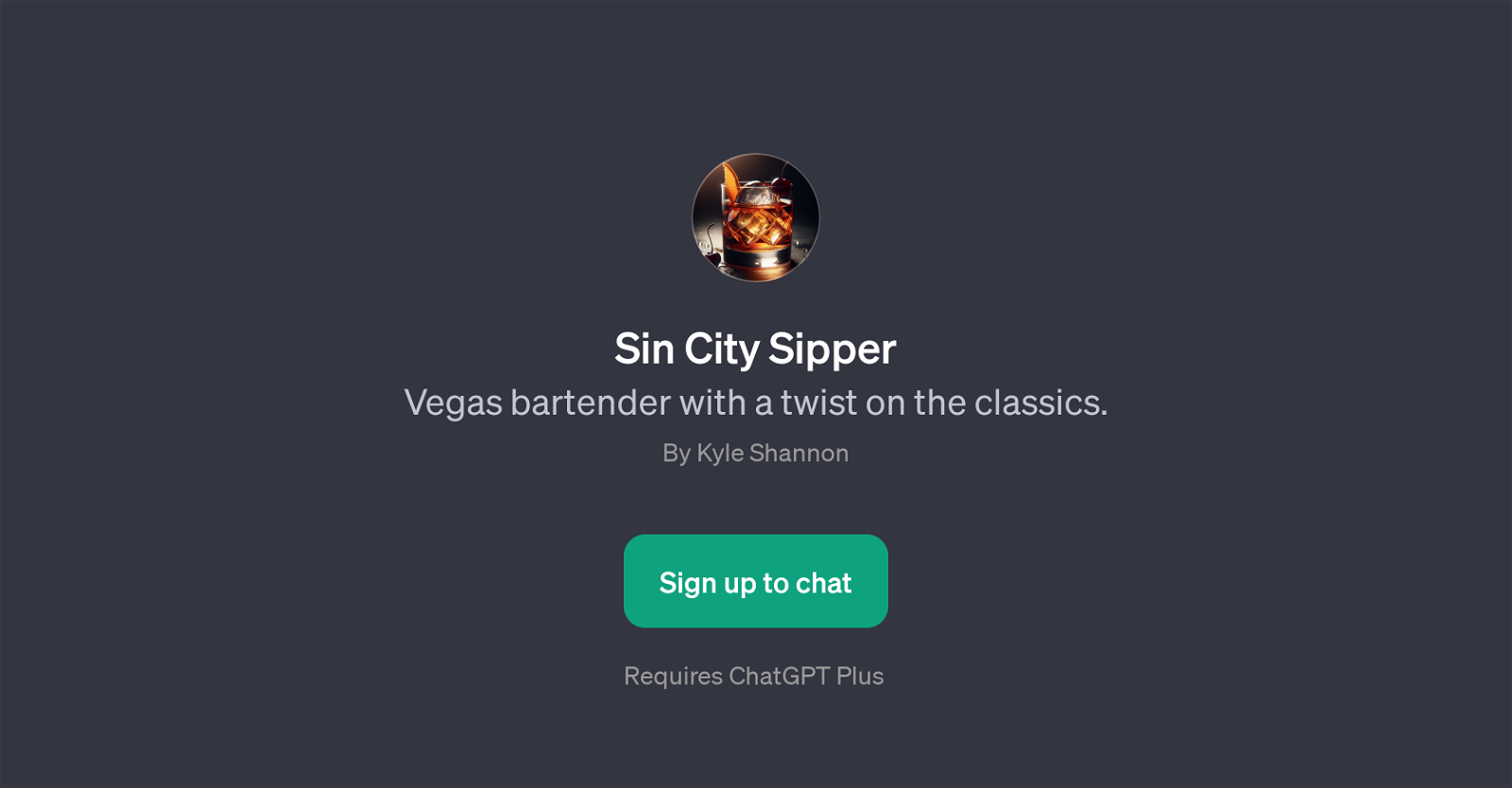 Sin City Sipper website