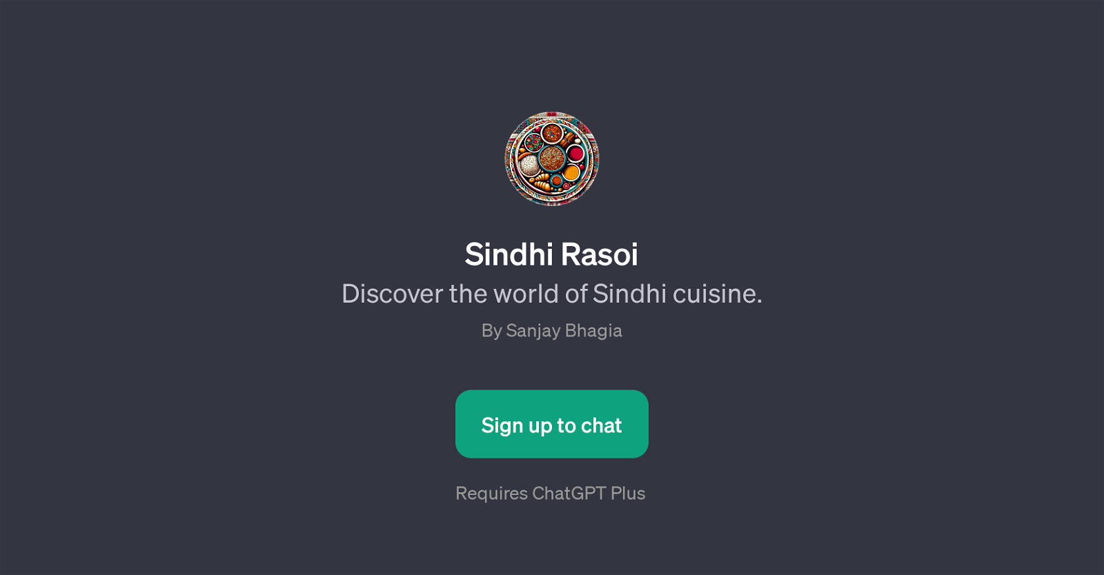 Sindhi Rasoi website
