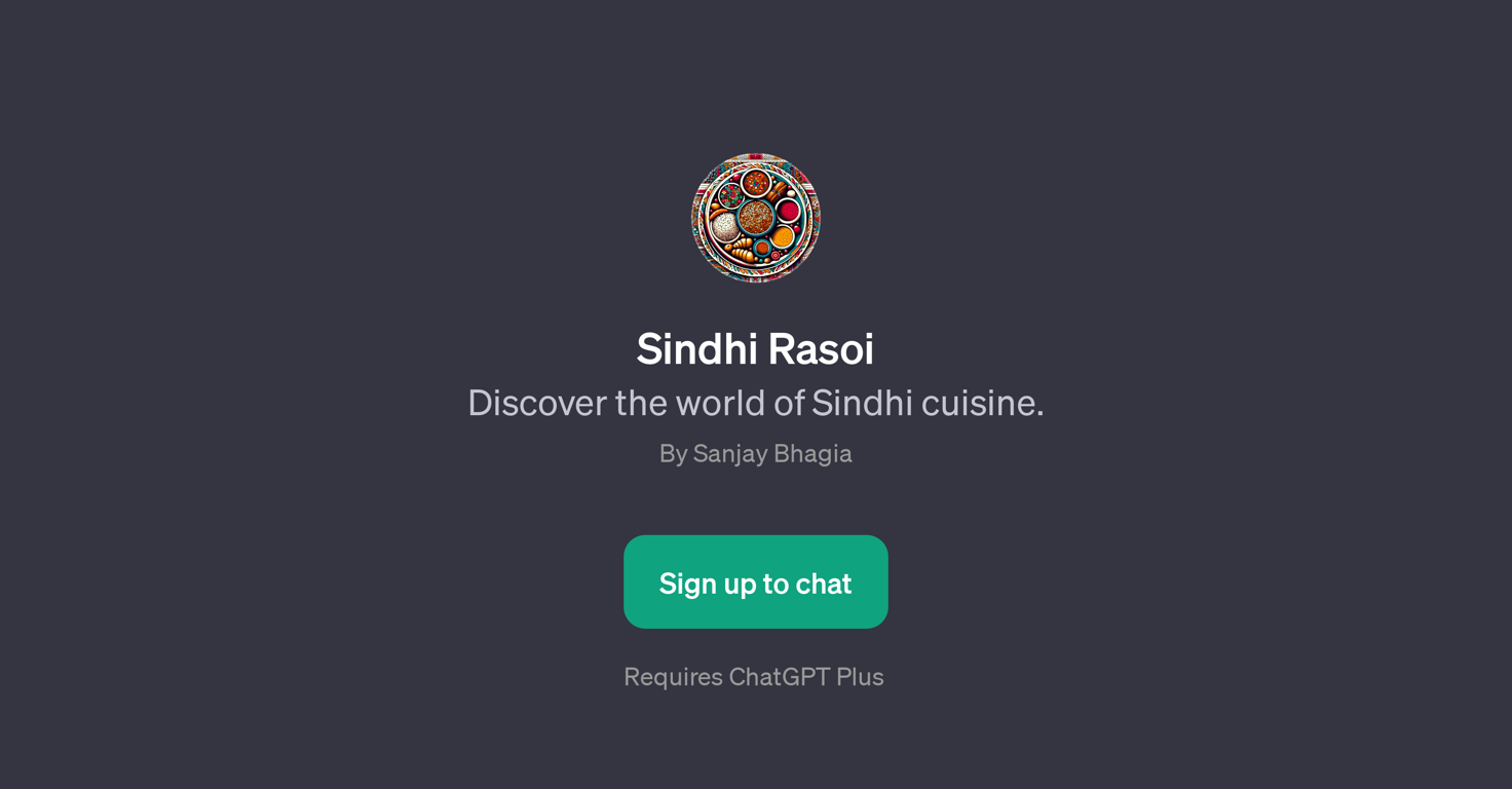 Sindhi Rasoi website