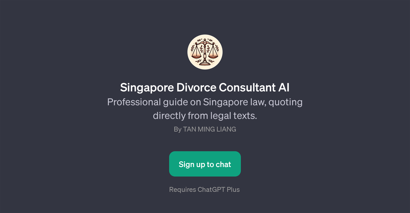 Singapore Divorce Consultant AI website