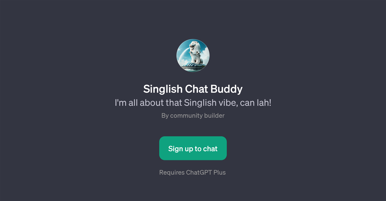 Singlish Chat Buddy website