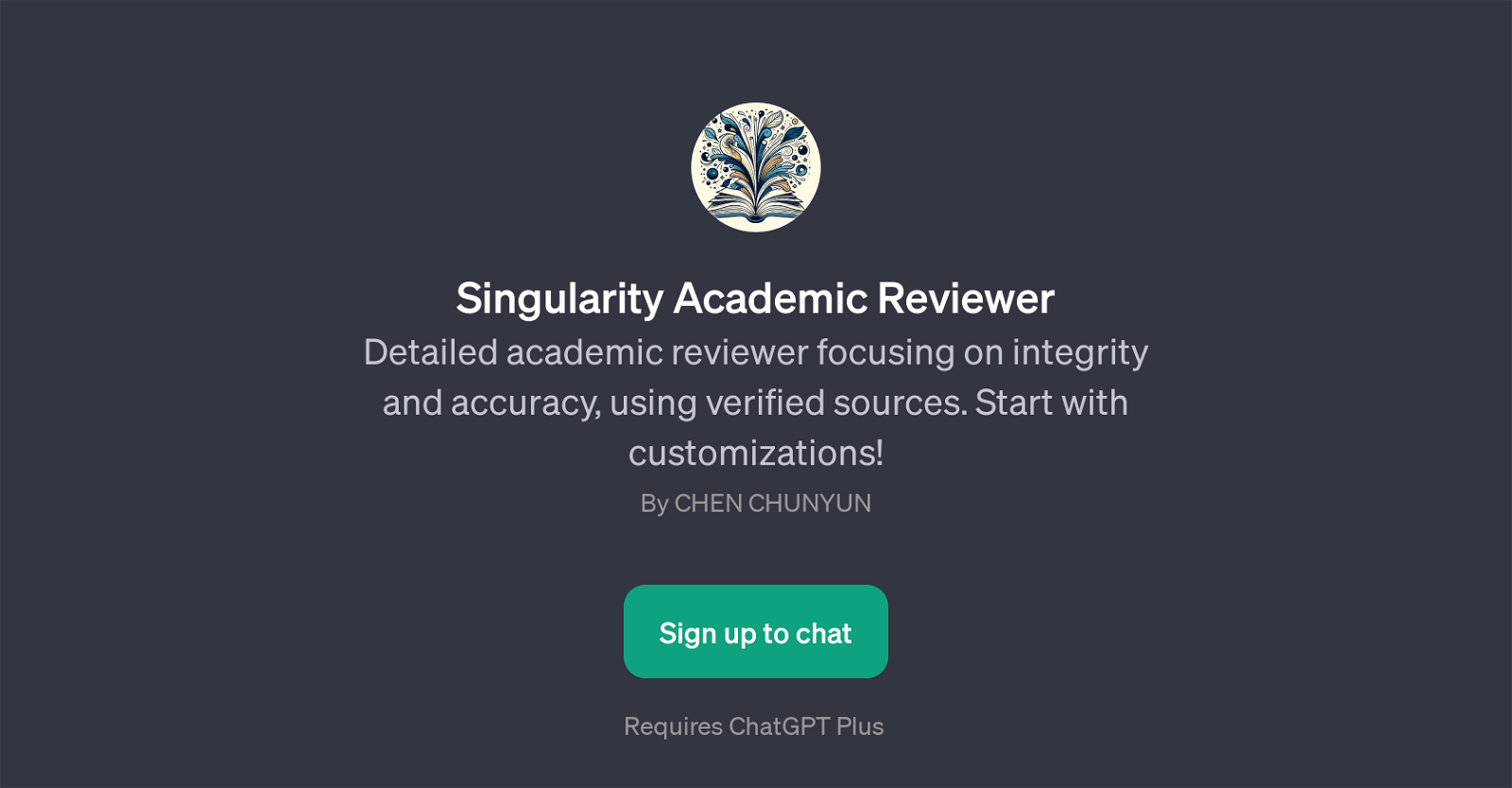 Singularity Academic Reviewer website