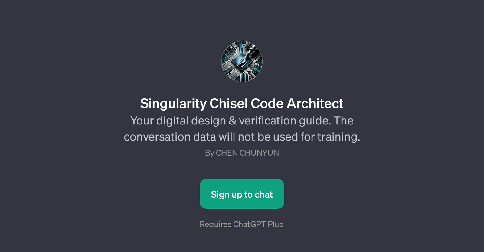 Singularity Chisel Code Architect website