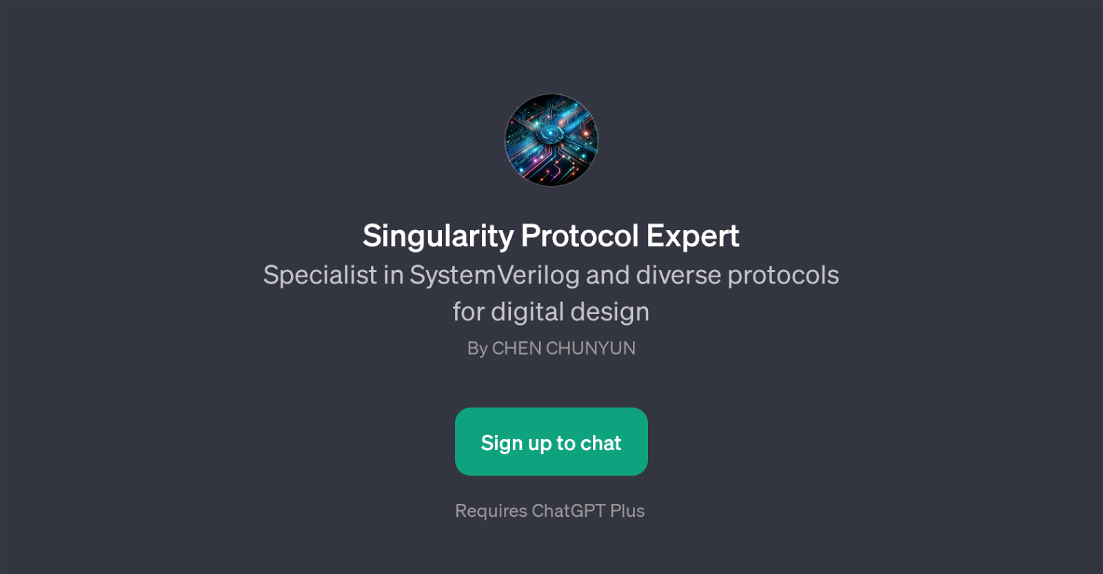 Singularity Protocol Expert website