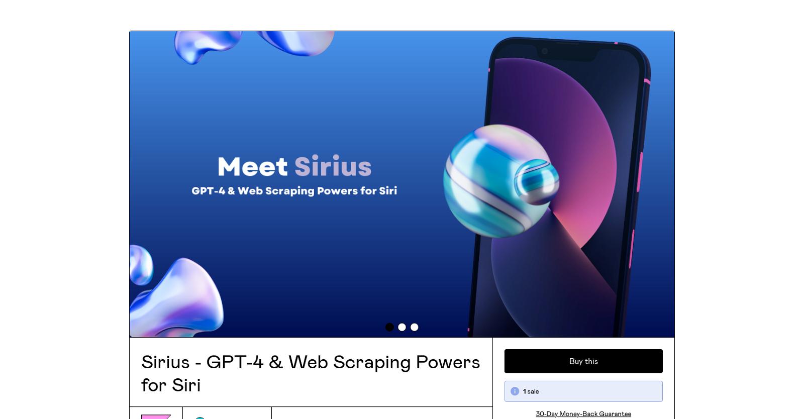 Sirius website