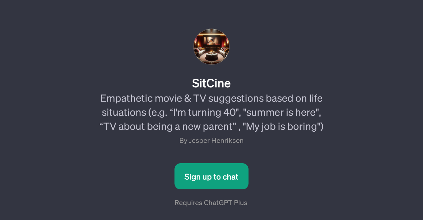 SitCine website