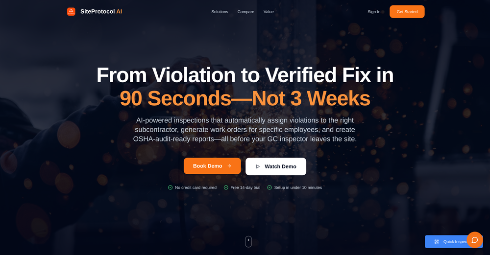 Site Protocol AI website