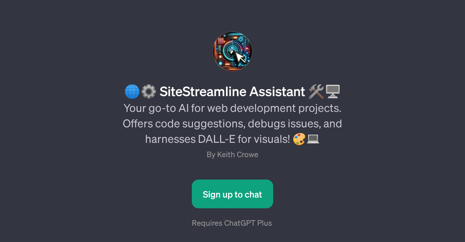 SiteStreamline Assistant website