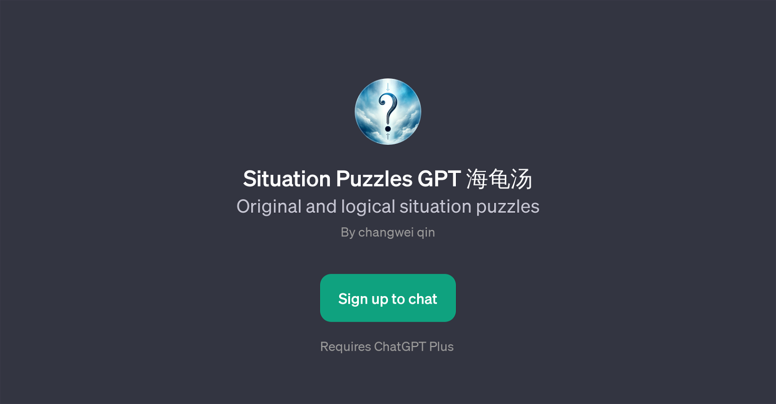 Situation Puzzles GPT website