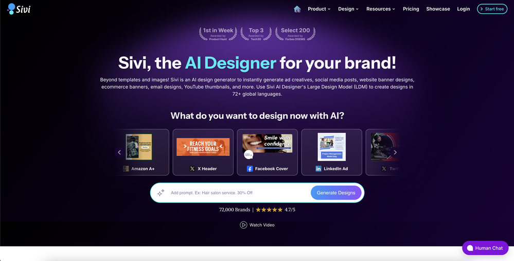 Sivi AI website