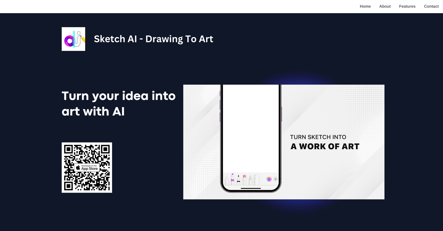 Sketch Ai Drawing To Art Maker website