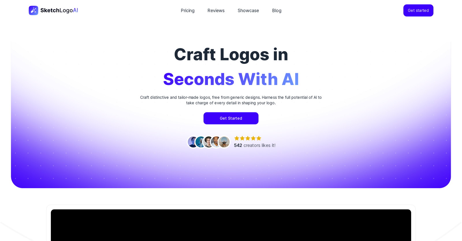 Sketch Logo AI website
